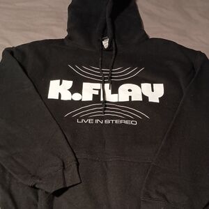 BNWT Black K.Flay Tour Hoodie Unisex M Ultra-Soft Fleece